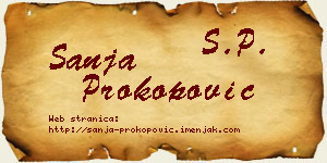 Sanja Prokopović vizit kartica